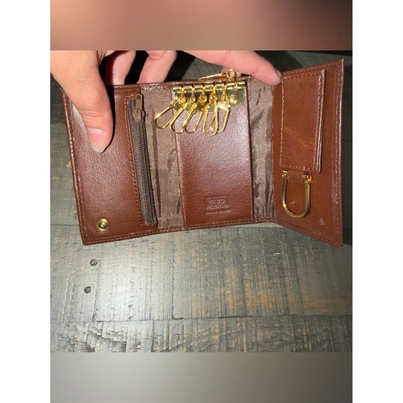Kenzo Other - KENZO Genuine Leather Mens Key Case Wallet/Key Chain Wallet/Key Holder Wallet